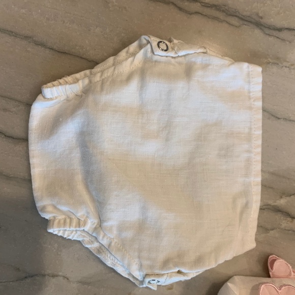 Baby Girl Linen Dress and Bloomers by Empress Baby - Picture 4 of 4